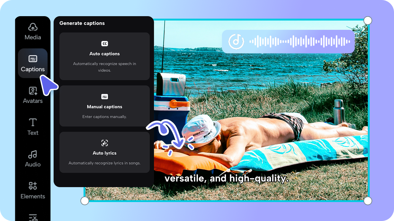 Auto-generated scripts and avatar narration